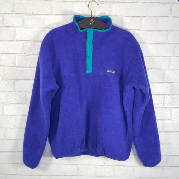Vintage 1988 Patagonia Synchilla Snap-T Neck Pullover Fleece. Size Large. - Picture 2 of 16